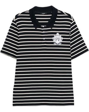 Balmain Gestreiftes Hemd - Schwarz