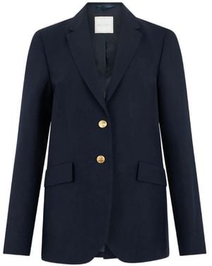 Brooks Brothers Hopsack Virgin Wool Blazer - Blue