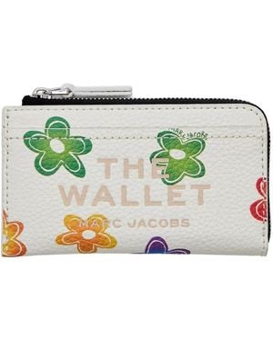 Marc Jacobs Portafoglio The Wild Daisy Con Zip - Verde