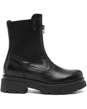 Nero Giardini Leather Chelsea Boots - Black