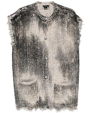 Avant Toi Buttoned Vest - Grey