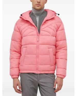 Benetton Hooded Puffer Jacket - Pink