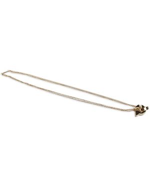 Ferragamo Double-Gancini Necklace - White