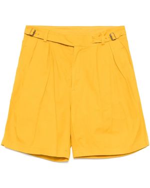 Kolor Cotton Bermuda Shorts - Yellow