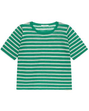 Maliparmi Striped Round-Neck T-Shirt - Green