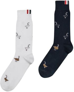 Thom Browne Cotton Socks - Blue