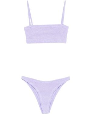 Hunza G スクエアネック ビキニ - パープル