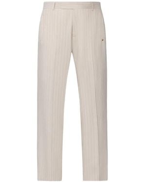 Amiri Gestreifte Hose - Weiß