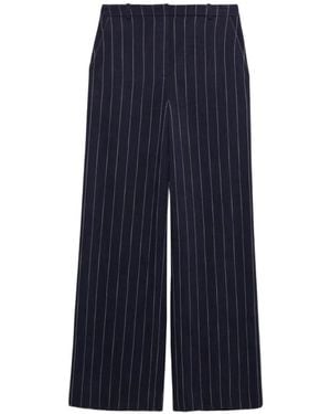 Jonathan Simkhai Broek Met Krijtstreep - Blauw