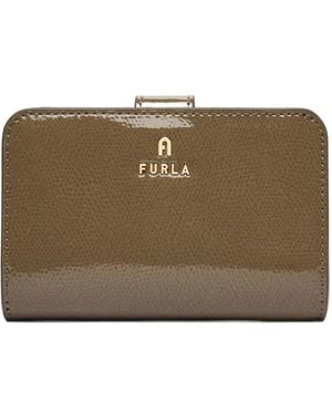 Furla M Camelia Grained-Leather Wallet - Brown