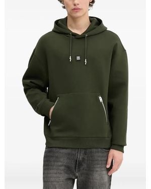 HUGO Zip-Pockets Hoodie - Green