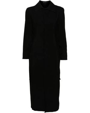 Yohji Yamamoto Midi Shirt Dress - Black