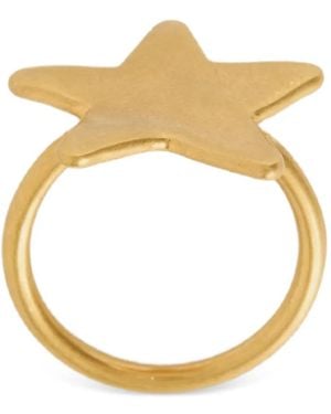 Jil Sander Star-Motif Ring - White
