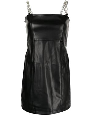ROKH Chain Strap Mini Dress - Black