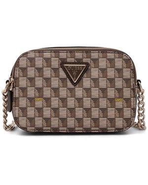 Guess Mini G-Wave Cross Body Bag - Brown