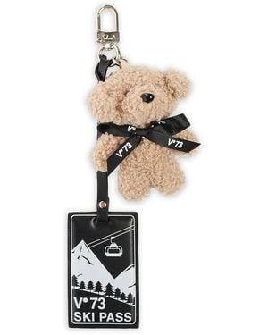 V73 Portachiavi Teddy Bear - Bianco