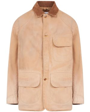 Maison Margiela Cotton Waxed Jacket - Natural