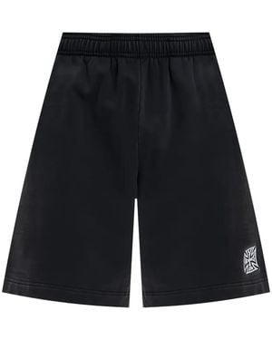 Vetements Embroidered Shorts - Black