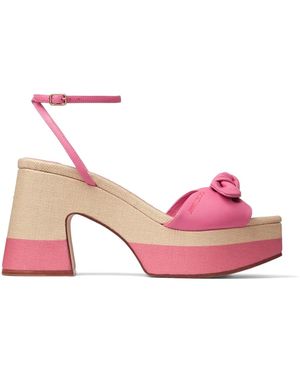 Jimmy Choo Ricia 95mm プラットフォームサンダル - ピンク