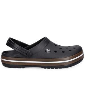 Crocs™ Crocband Perforated Logo-Patch Clogs - White