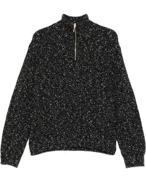Ernest W. Baker Pull À Col Zippé - Black