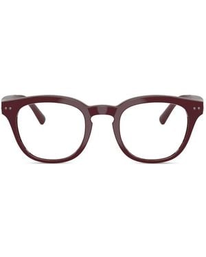 NUANCE' Lunettes À Monture Ronde - Rouge