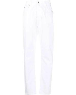 Iceberg High-Waisted Straight-Leg Jeans - White