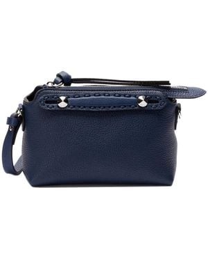 Fendi レザー トートバッグ - ブルー