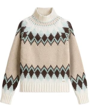Woolrich Jersey Con Motivo Fair Isle - Neutro