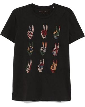 John Varvatos Peace Hand Tシャツ - ブラック