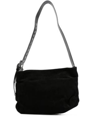 Vivienne Westwood Medium Maxime Suede Shoulder Bag - Black