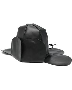 Simone Rocha Flower-Petal Hat - Black
