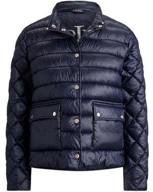 Ralph Lauren Quilted Mockneck Jacket - Blue