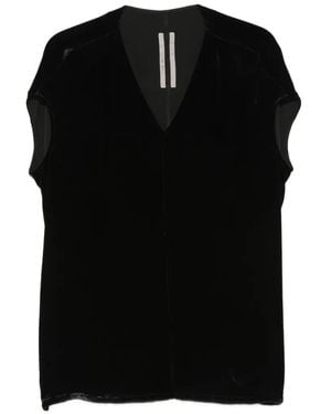 Rick Owens V-Neck Blouse - Black