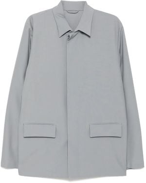 Rier Wool Shirt Jacket - Grey