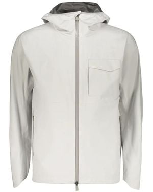 Herno Zip-Up Hooded Jacket - White