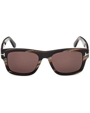 Tom Ford Square-Frame Sunglasses - Brown