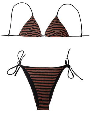 Lido Bikini Venti Rayé - Marron