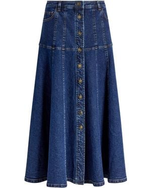 Cinq À Sept Veena Denim Skirt - Blue