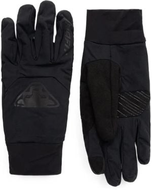 Dynafit Logo-Print Paneled Gloves - Black