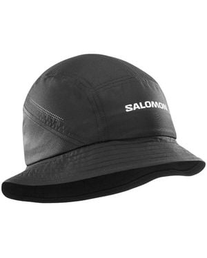 Salomon Logo-Print Bucket Hat - Black