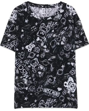 Moschino T-Shirt À Imprimé Graphique - Black