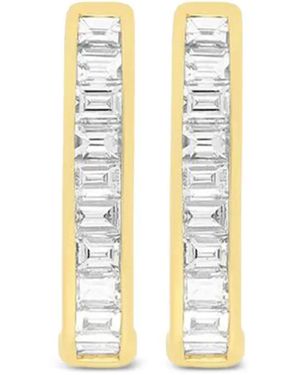 EF Collection 14K Jumbo Lola Diamond Hoop Earrings - Metallic