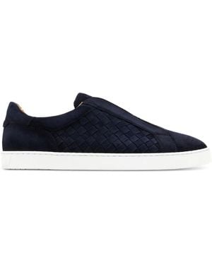 Magnanni Woven Suede Trainers - Blue