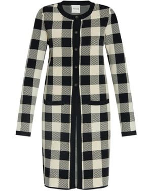 Posse Cárdigan a cuadros gingham - Negro