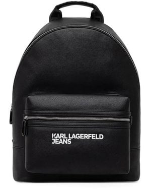KARL LAGERFELD Rucksack Mit Logo-Print - Schwarz
