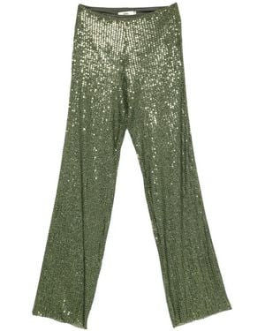 Siedres Sequin-Embellished Trousers - Green
