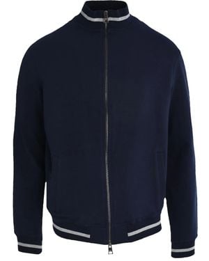 Luigi Borrelli Napoli Zip-up Bomber Jacket - ブルー
