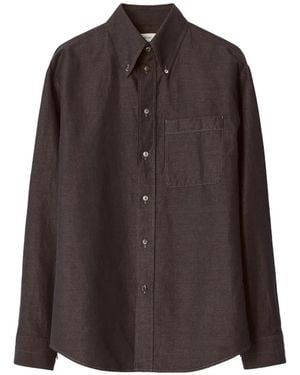 Lemaire Button-Down Shirt - Brown