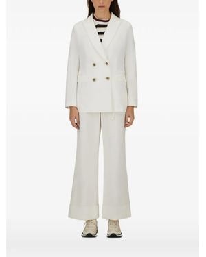 Herno Double-Breasted Blazer - White